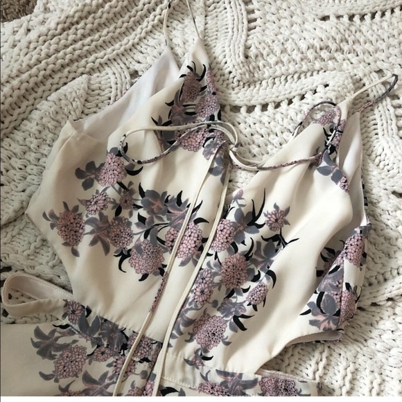 SOLD Floral Cutout Dress - Picture 2 of 2